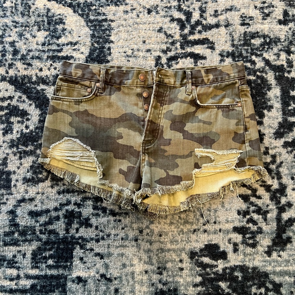 We The Free Camo Shorts
